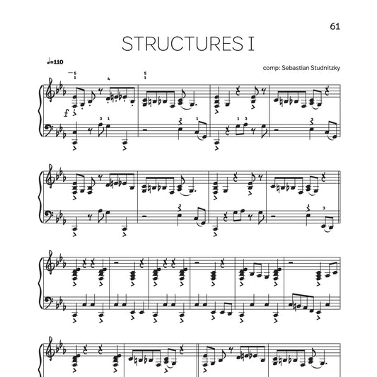 Music Sheet STRUCTURES I for piano