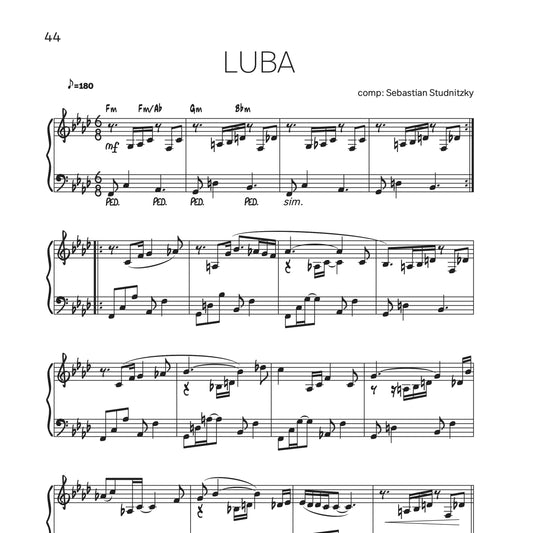 Music Sheet LUBA for piano