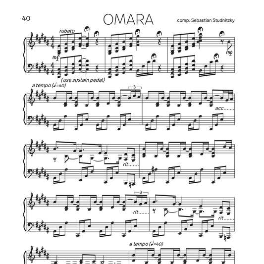 Music Sheet OMARA for piano