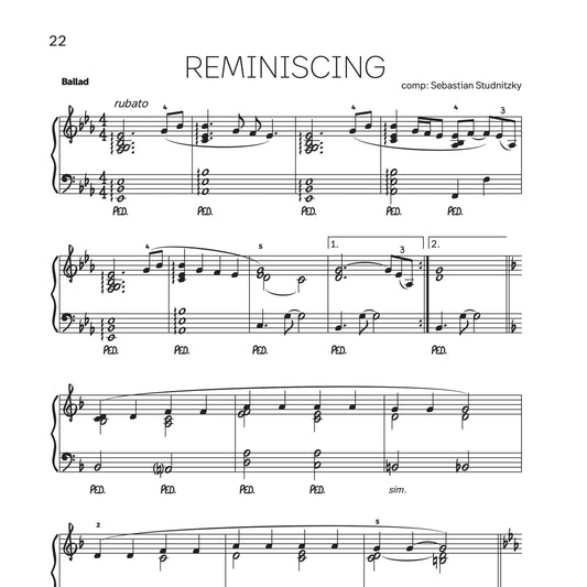 Music Sheet REMINISCING for piano